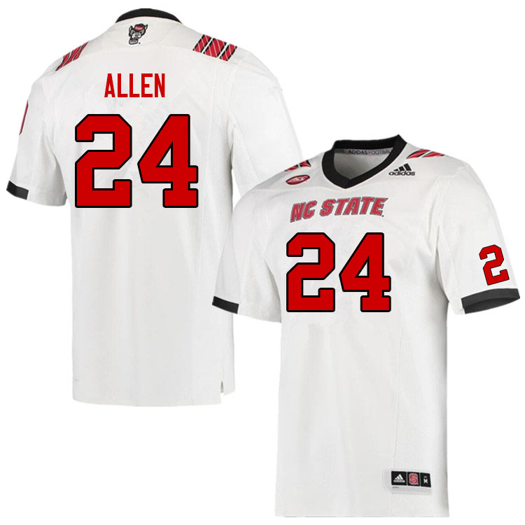 Men #24 Michael Allen NC State Wolfpack College Football Jerseys Sale-White